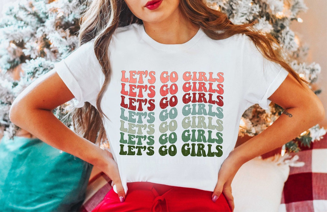 Let's Go Girls Graphic Tee, Let's Go Girls T-shirt, Retro Graphic Tee ...