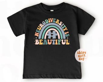 Neurodiversity Is Beautiful Shirt Autism Awareness Shirt Inclusion Matters Shirt Autism Equality Tee Toddler Shirt Kids T-Shirt Autism Gift