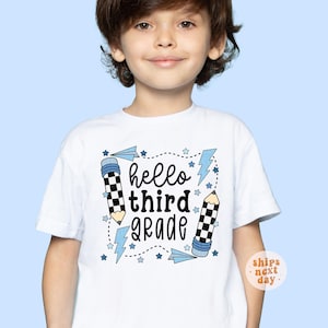 3rd Grade Shirt Third Grade Back To School Shirt Kids Hello Third Grade Tee Boys 1st Day Of School Shirt First Day Of 3rd Grade Teacher Gift