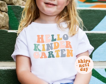 Hello Kindergarten Shirt Back To School Shirts Kindergarten Teacher Tee Teacher Appreciation Tee 1st Day Of School First Day Outfit Gift