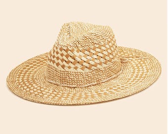 Checkered Straw Sun Hat Coastal Hat Summer Hats Straw Woven Hat Beach Hat Birthday Gift For Her Vacation Outfits Trendy Hats