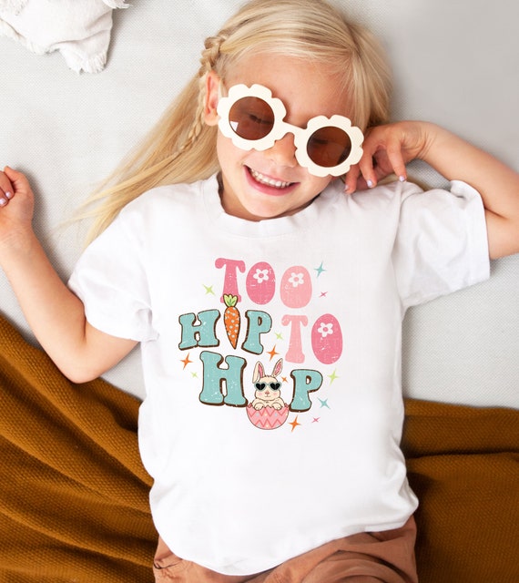 Kids Easter Bunny T Shirt Boys Girls Gift Too Hip To Hop Kids Easter Bunny T Shirt Boys Girls Gift Too Hip To Hop