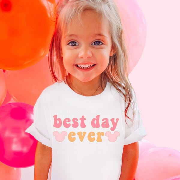Best Day Ever Shirt Happiest Place On Earth Shirt The Most Magical Place On Earth Shirts Colorful Family Vacation Shirt Kids Tee Toddler