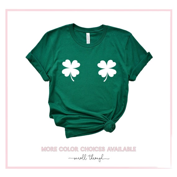 Shamrocks Boobs St. Patricks Day T-Shirt Shamrocks Boobs St. Patricks Day T-Shirt