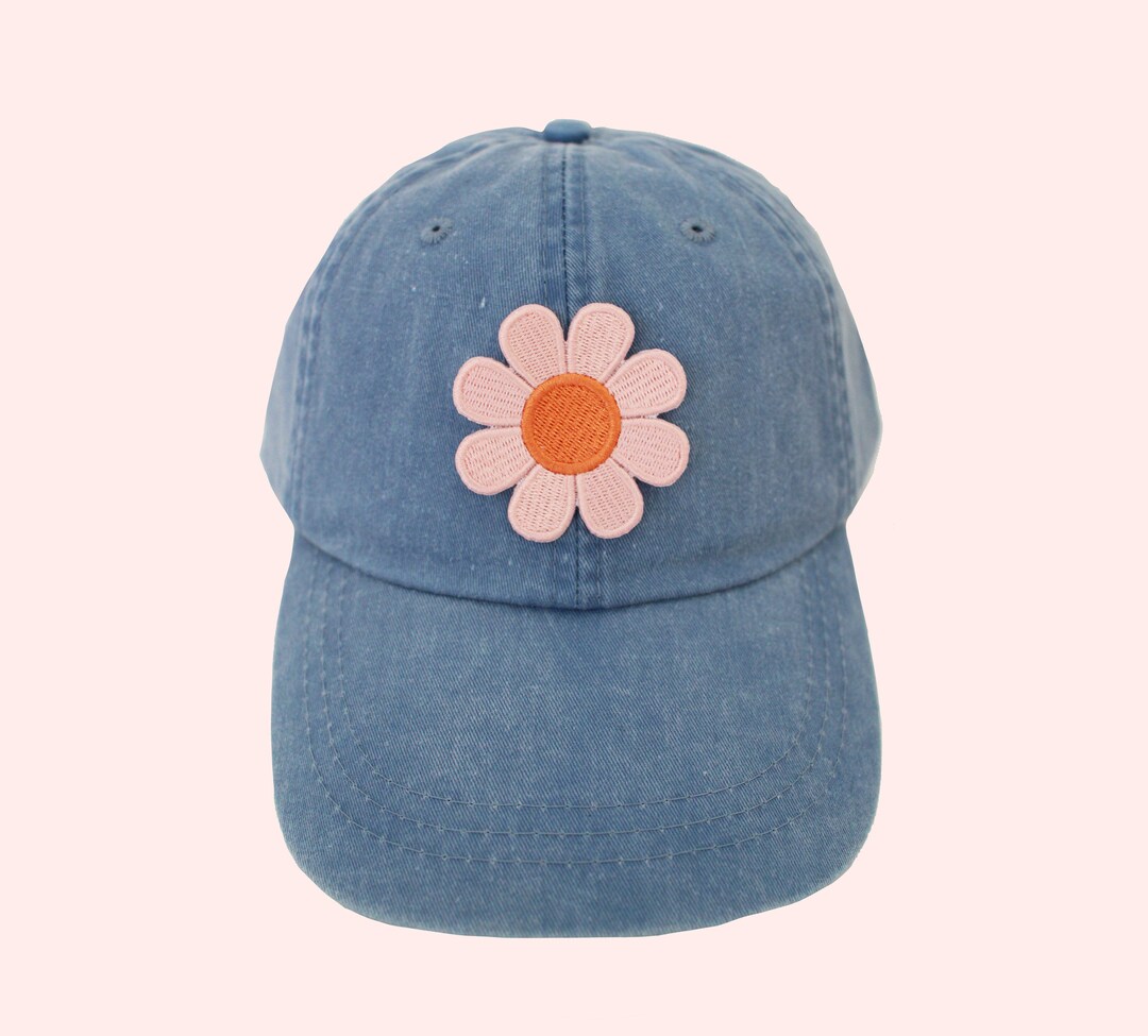Daisy Baseball Hat Cute Daisy Baseball Cap Denim Hat Gift for Etsy