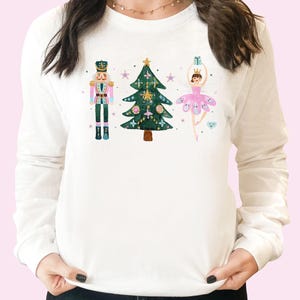Christmas Shirt Long Sleeve Shirt Nutcracker Shirt Groovy Holiday Apparel Xmas Shirt Christmas Gifts For Girls Christmas Shirts For Women