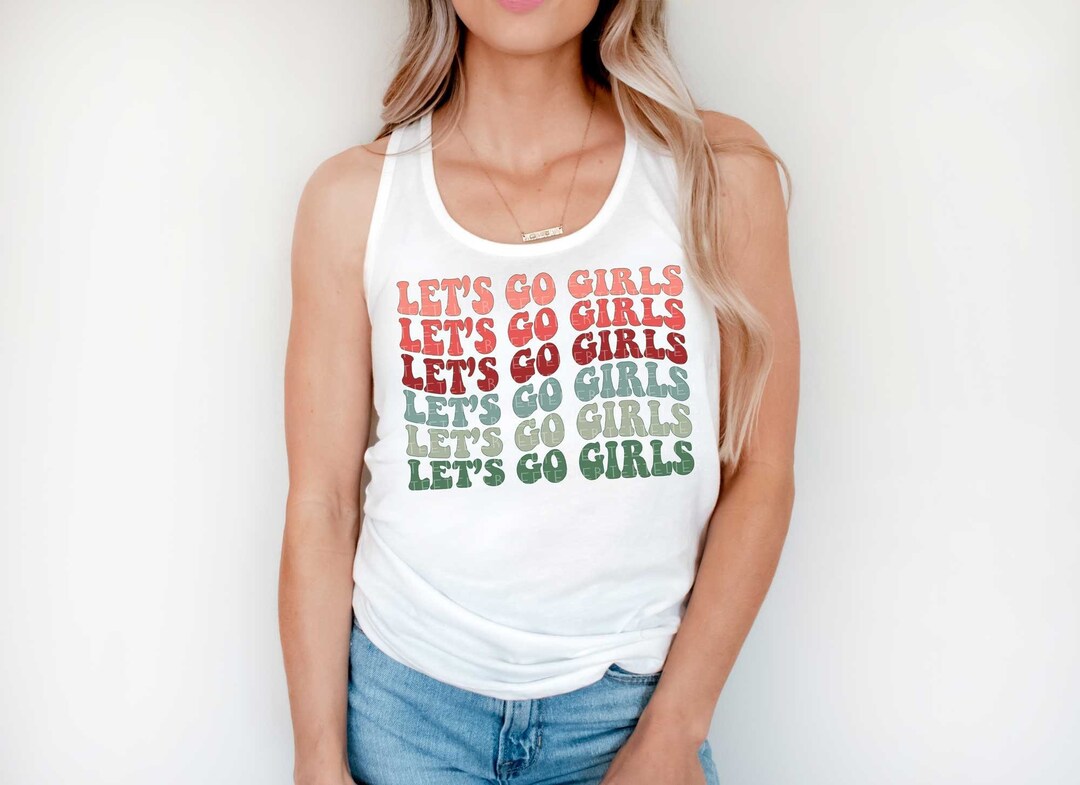 Let's Go Party Ribbed Tank
