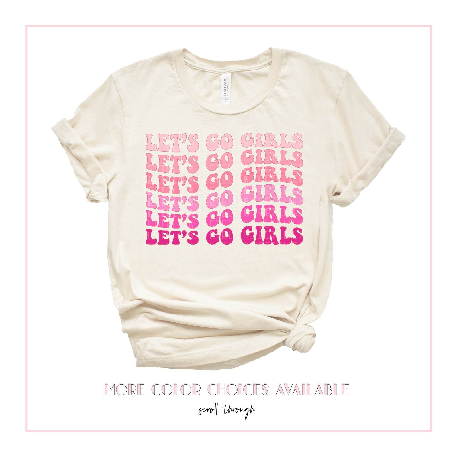 Bachelorette Party Shirts Let's Go Girls Graphic T-shirt - Etsy
