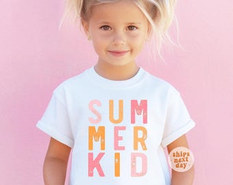 Summer Kid Shirt Beach Toddler Shirt Kids Summer Tshirt Kid Beach T-Shirt Toddler Girl Shirt Vacation Tee Beach Bum Baby Tee Pool Shirt