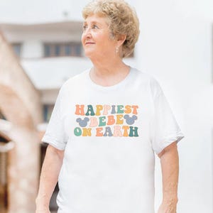 Happiest BEBE On Earth Shirt Happiest Grandma Happiest Place Mouse Ears Shirt Colorful Matching Family Shirts For Grandmothers Gifts For Her