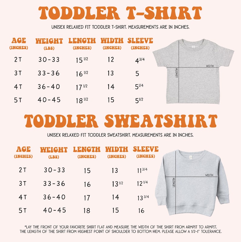a diagram of how to measure a toddler's t - shirt