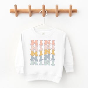 Mini Sweatshirt Retro Mini Sweatshirt Cute Sweatshirt Kids Crewneck Pullover Mama Mini Matching Sweatshirts Cute Kids Sweatshirts Toddler