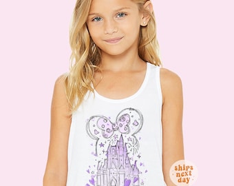 Castle Tank Top Magic Kingdom Tank Happiest Place On Earth Tank WDW Magical Groovy Kids Tank Toddler Matching Family Tank Best Day Ever