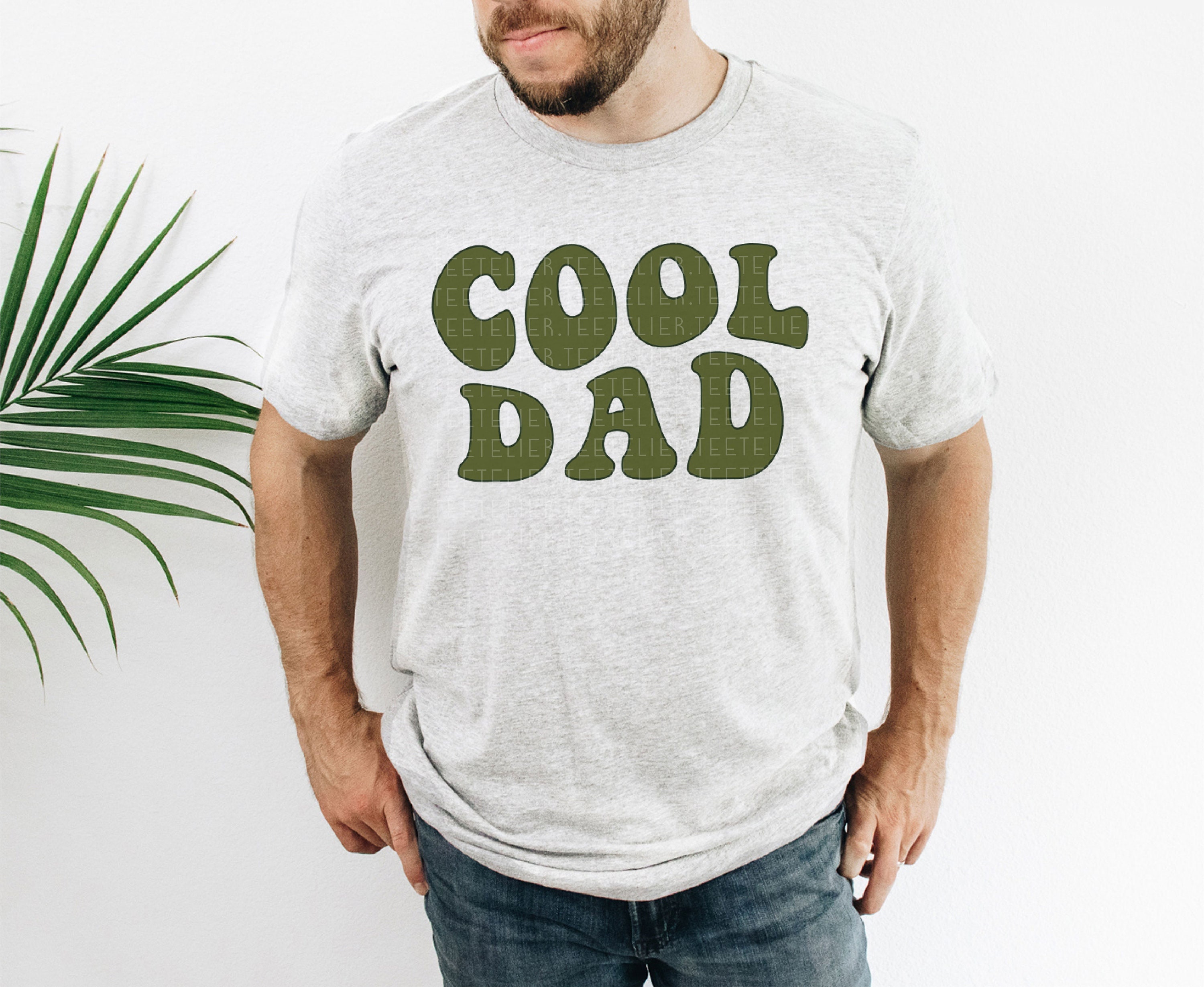 Cool Dad Shirt retro Dad New Dad Graphic Tee First Fathers Day