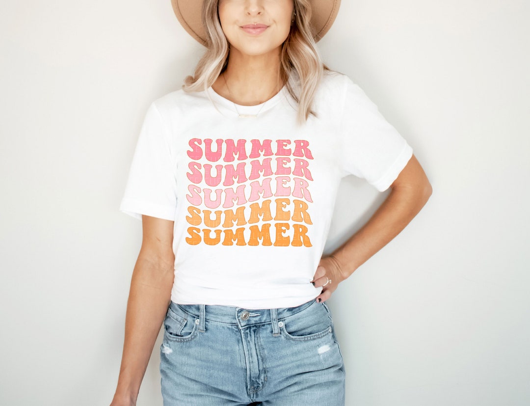 SUMMER Shirt Retro Graphic Tee Aesthetic Trendy Tshirt Summer Shirts