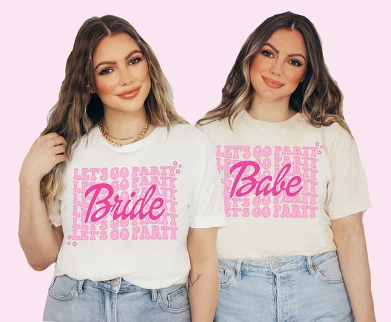 Bachelorette Party Shirts Retro Babe Shirt Bride T-Shirt Come On Let's Go Party Shirt Bachelorette Shirts Girls Trip T-Shirt Bridesmaid Gift