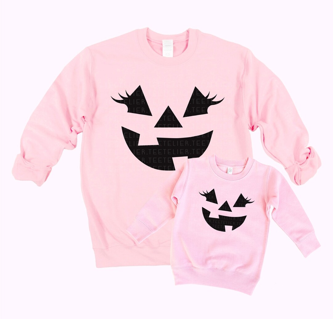 Sparkle Sister  Spooky Sweatshirt- Pink