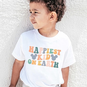 Happiest Kid On Earth Shirt Matching Mouse Ears Shirt Theme Park Family Trip T-shirt Most Magical Shirts Kids TEE Toddler Vacation Shirt