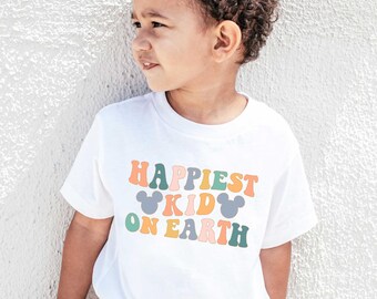 Happiest Kid On Earth Shirt Matching Mouse Ears Shirt Theme Park Family Trip T-shirt Most Magical Shirts Kids TEE Toddler Vacation Shirt