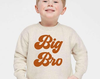 Big Bro Sweatshirt Big Sibling Announcement Shirt Big Brother To Be Brother Pullover Big Bro Shirt Pregnancy Reveal Shirt Big Brother Gift