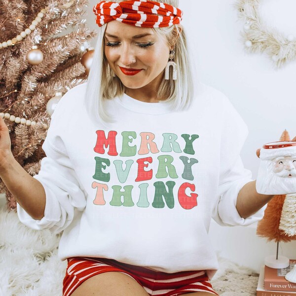 Merry Everything Sweater Blk