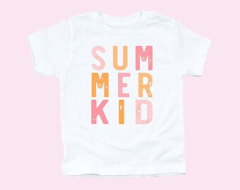 Summer Kid Shirt Cute Toddler Tee Summer TEE Shirts First Beach Vacation Shirt Retro Beach Vacay Babe Kids Shirts Cute Beach Tees For Girls
