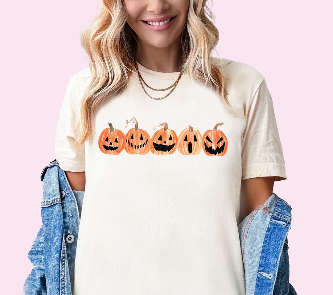 Halloween Shirt Pumpkin Shirt Jack O Lantern Graphic Shirt Pumpkin Tee ...