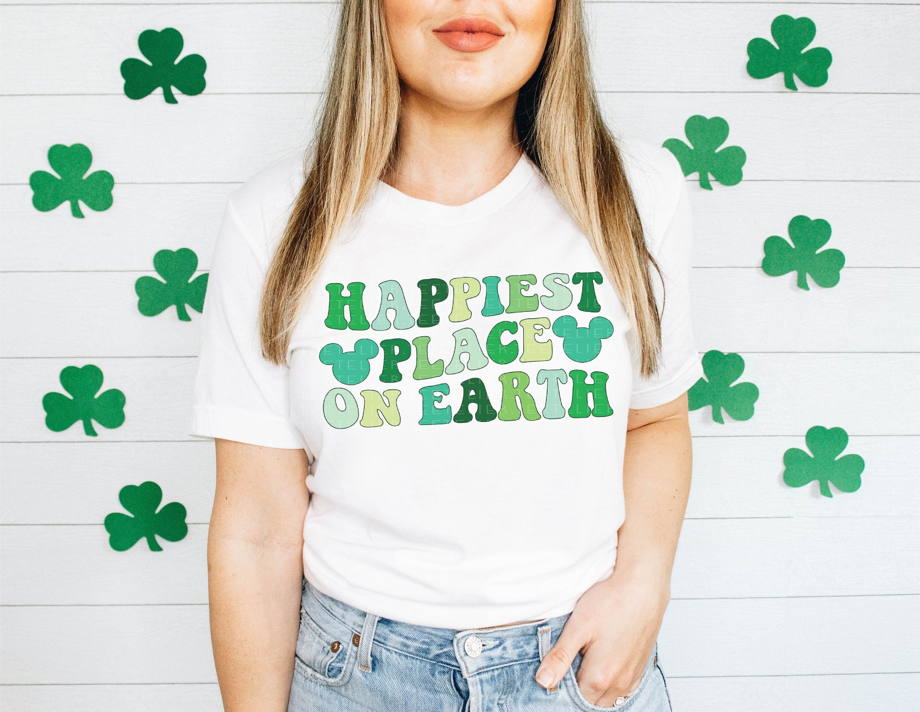 Happiest Place On Earth Shirt, St Patricks Day Shirts, St Paddys Mouse Ears Shirts