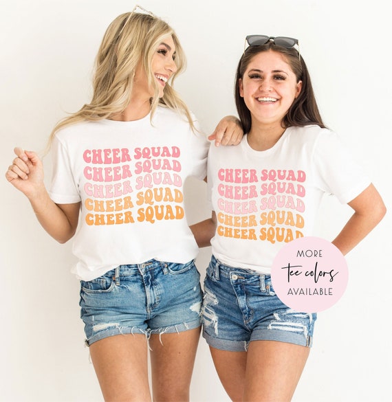theorie Gepensioneerd Min Cheer Squad Shirts Cheerleader Graphic Tee Cheer T-shirt - Etsy