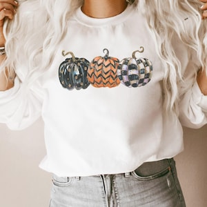 Pumpkin Sweatshirt, Thanksgiving Sweatshirt Pumpkins, Glitter Pumpkin, Long Sleeve Pullover, Sweater Mom Fall Crewneck Sweater, Plus Sizes immagine 1
