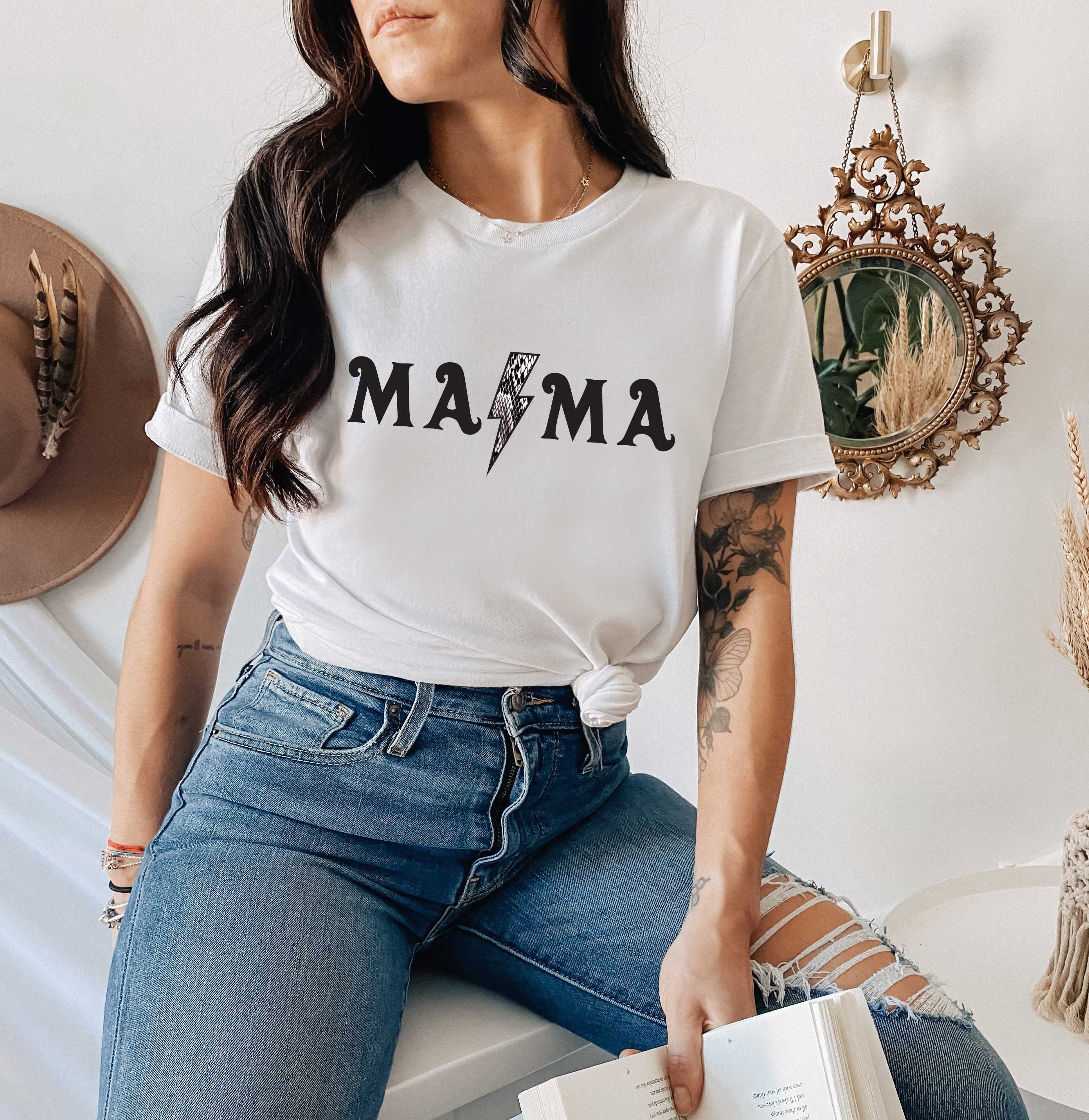 Mama Rocker Shirt Mama T-shirt Edgy Mom Mothers Day Gift - Etsy