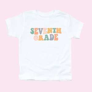 7th Grade Shirt First Day Of Seventh Grade Tee 7th Grade Teacher Tee 1st Day Of School Shirts Cute School Outfits Back To School Shirt Retro