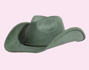 Bigfoot Olive Green Burned Rancher Hat Western Boho Style - Etsy display picture 1
