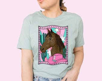 Equestrian Shirt Western Shirt Cowgirl Shirt Horse Lover Gift Mama Shirt Cute Cowboy Shirt Nashville Shirt Concert Shirt Texas Mama Shirt