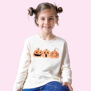 Halloween Shirt Jack o Lantern Shirt Pumpkin Long Sleeve Shirt Fall Shirts Toddler Cute Fall Shirts For Kids Halloween Shirt Gift For Her