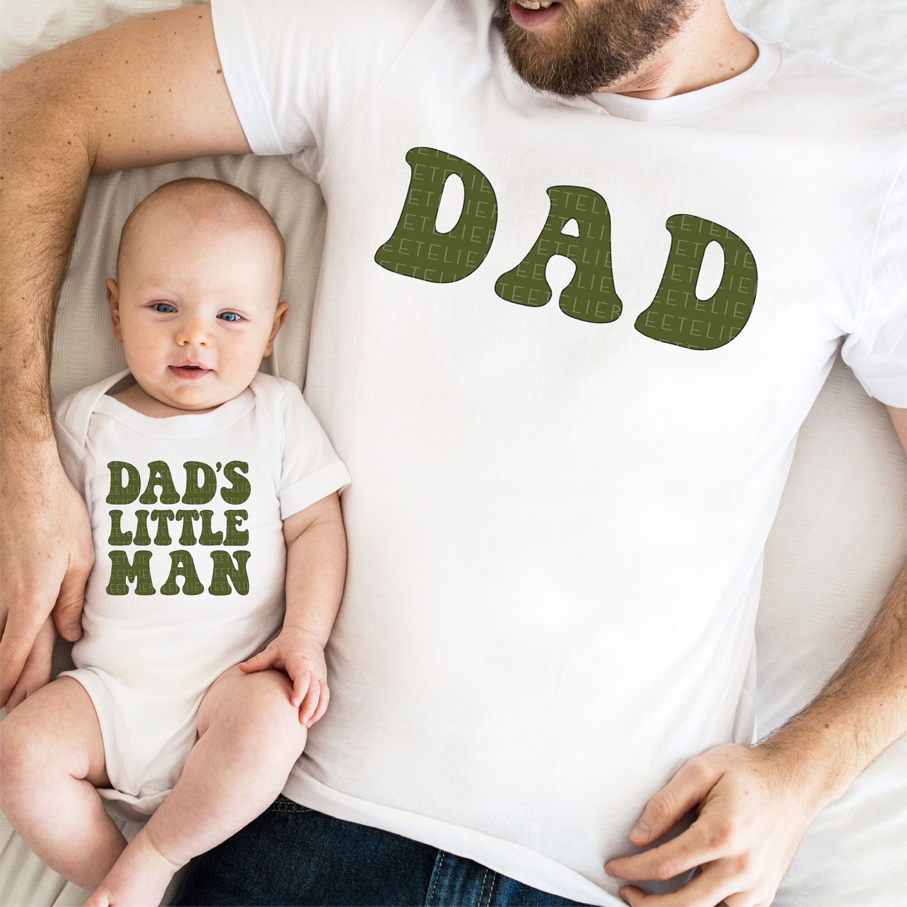 Camisa de papá hijo camisa de hombrecito de papá camisetas - Etsy España