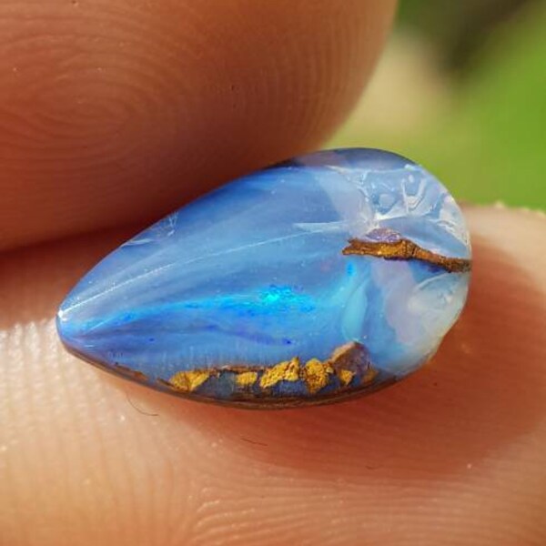 2.3ct Boulder Opal- Australian Opal- Natural Solid Opal from Winton (Queensland)- loose Opal stone- Genuine Opal- item Bo260