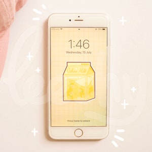 Sitrus Milk Wallpaper | Digital Download | iPhone Wallpaper Backgrounds | Kawaii Wallpaper