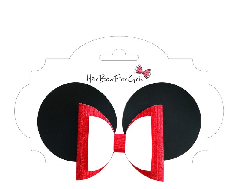 Download Bow display card SVG PDF Hair Accessory Card Bow display ...
