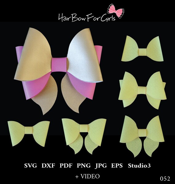 Download Bow Template Svg Hair Bow Svg Template Faux Leather Bow Template Hair Bow Pattern Cricut Bow Svg File Bow Printable Pdf