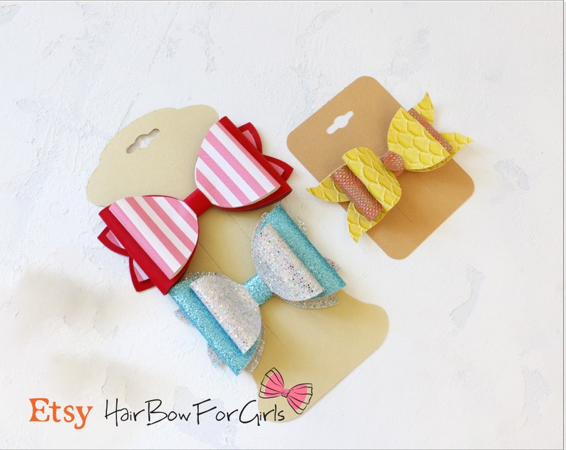 Download Bow display card bundle SVG PDF Bow template cut file ...