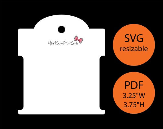 Bow Display Card Svg Pdf Bow Display Sards Bow Card Template Etsy