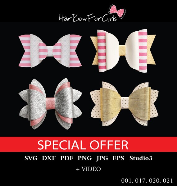 Download Free Bow Bundle Hair Bow Bundle Bow Bundle Bow Set Bundle Template Etsy SVG Cut Files