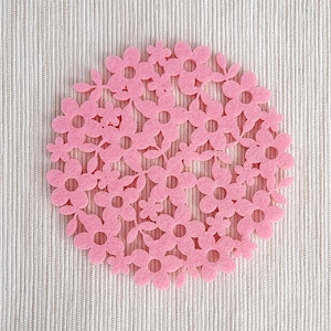 Flower Coaster Set - Digital Design (SVG + DXF + LBRN2)