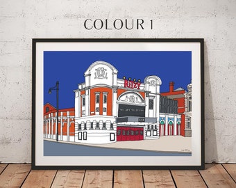 The Ritzy, Brixton, Hand Illustrated Print