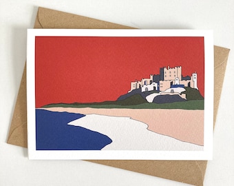 Bamburgh Castle, Northumberland Greetings Card