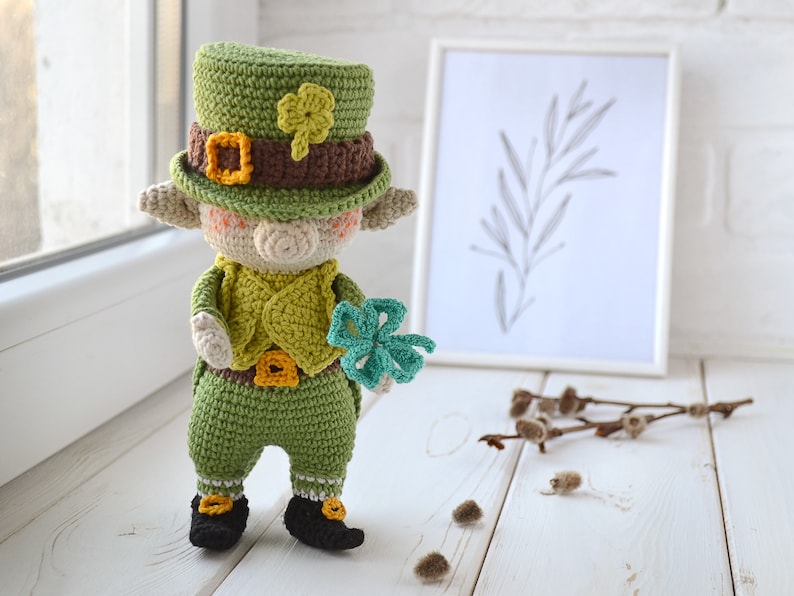 Leprechaun Gnome St Patricks Day amigurumi pattern eng, pdf image 4