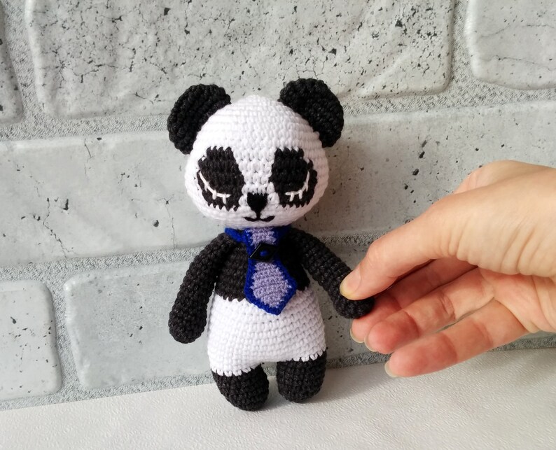 Amigurumi panda pattern crochet panda bear couple english printable pdf