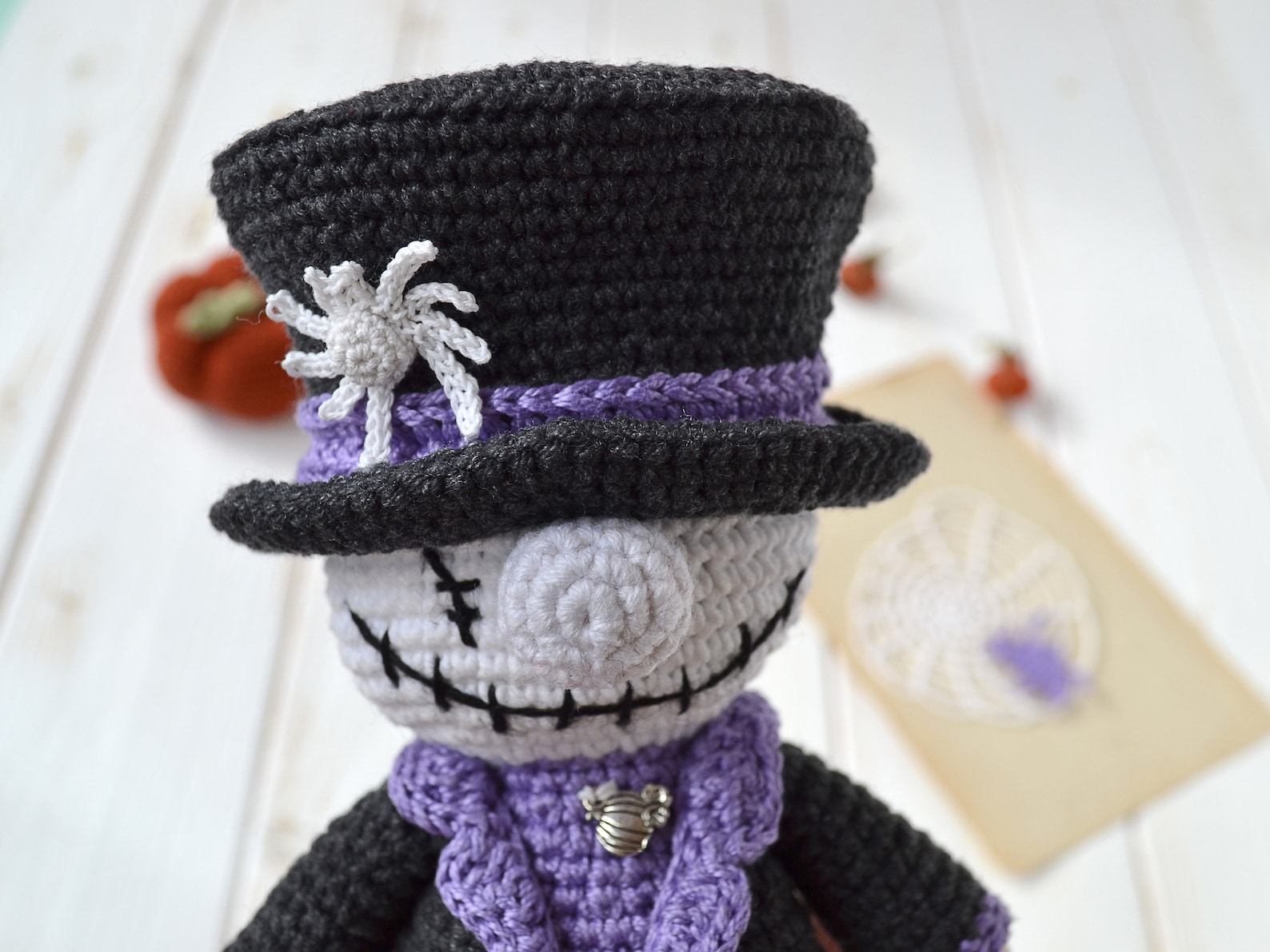 Halloween amigurumi crochet pattern Jack Skellington Etsy