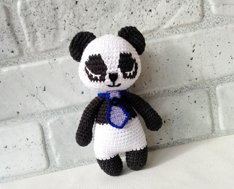 Amigurumi panda pattern crochet panda bear couple english printable pdf